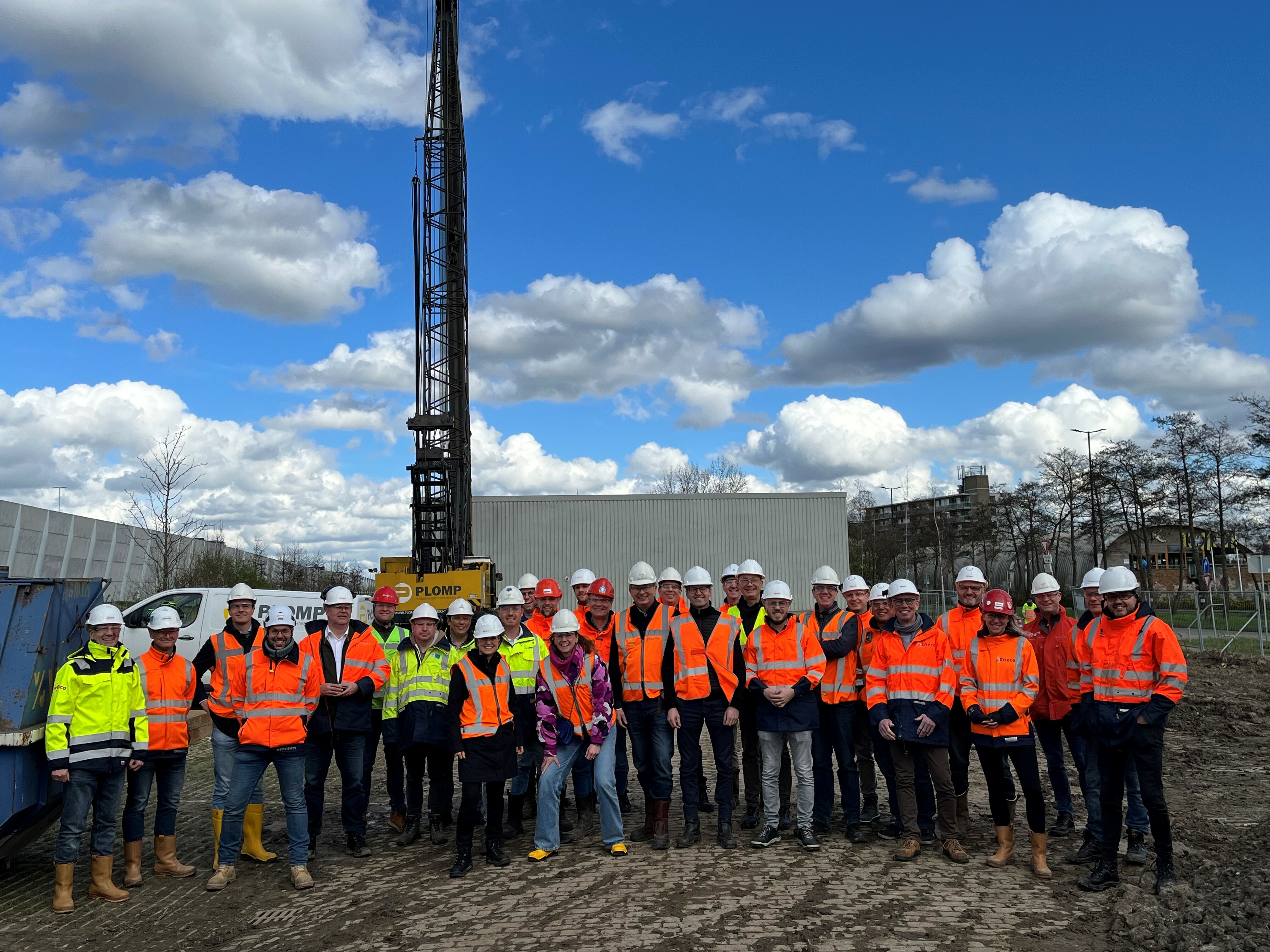 Foto eerste paal kethelplein
