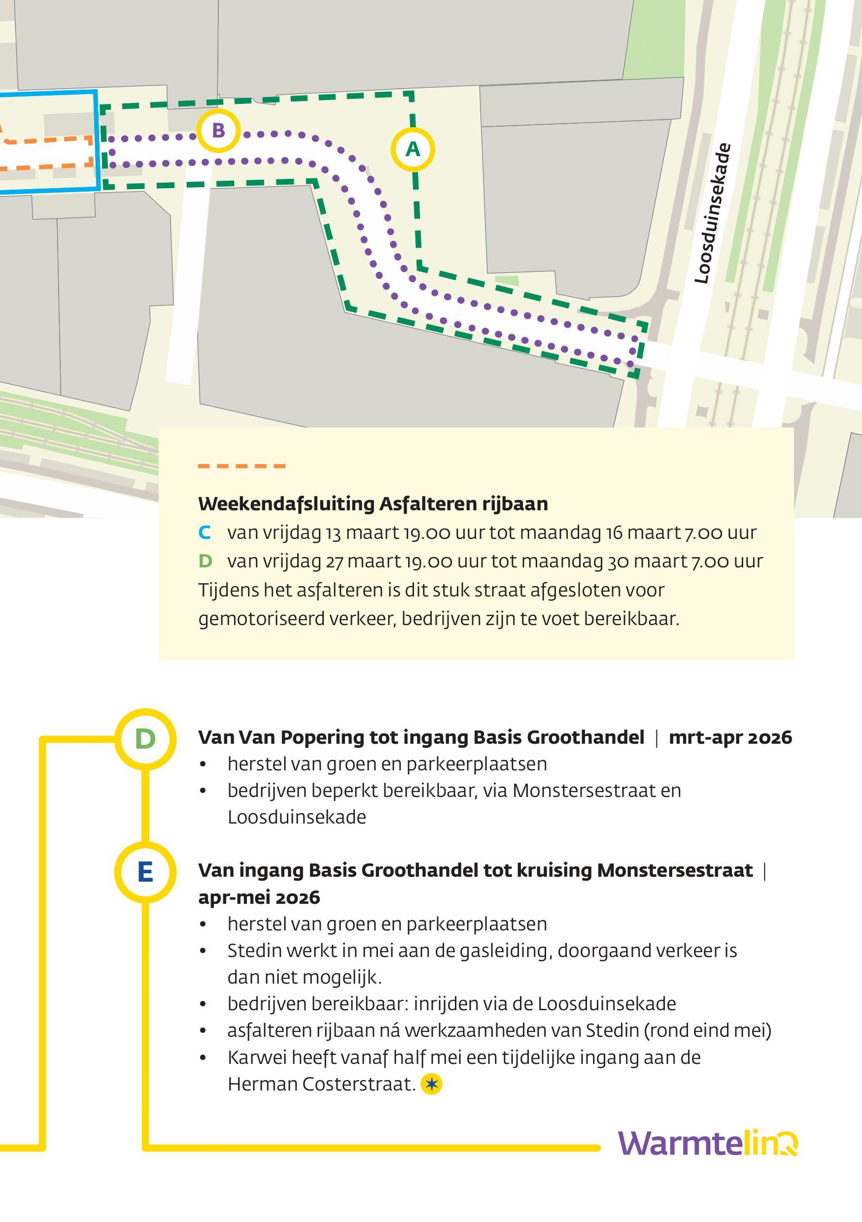Werkzaamheden en bereikbaarheid Uitenhagestraat per fase 