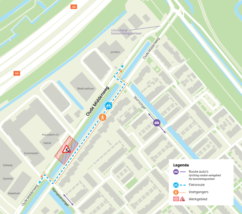 Omleiding Oude Middenweg Den Haag