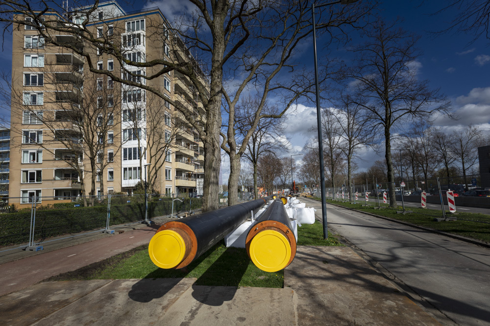 WarmtelinQ transportleidingen op weg in Vlaardingen