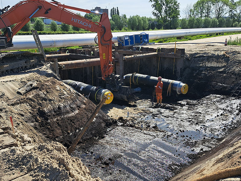 Werkzaamheden Vlaardingen aanleg leidingen WarmtelinQ